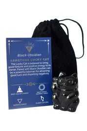 Obsidian Lucky Cat