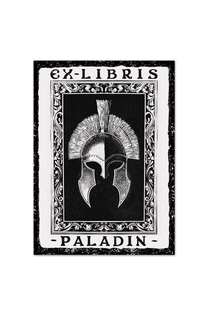 Ex Libris Paladin - Luxury Textured Paper Bookplate