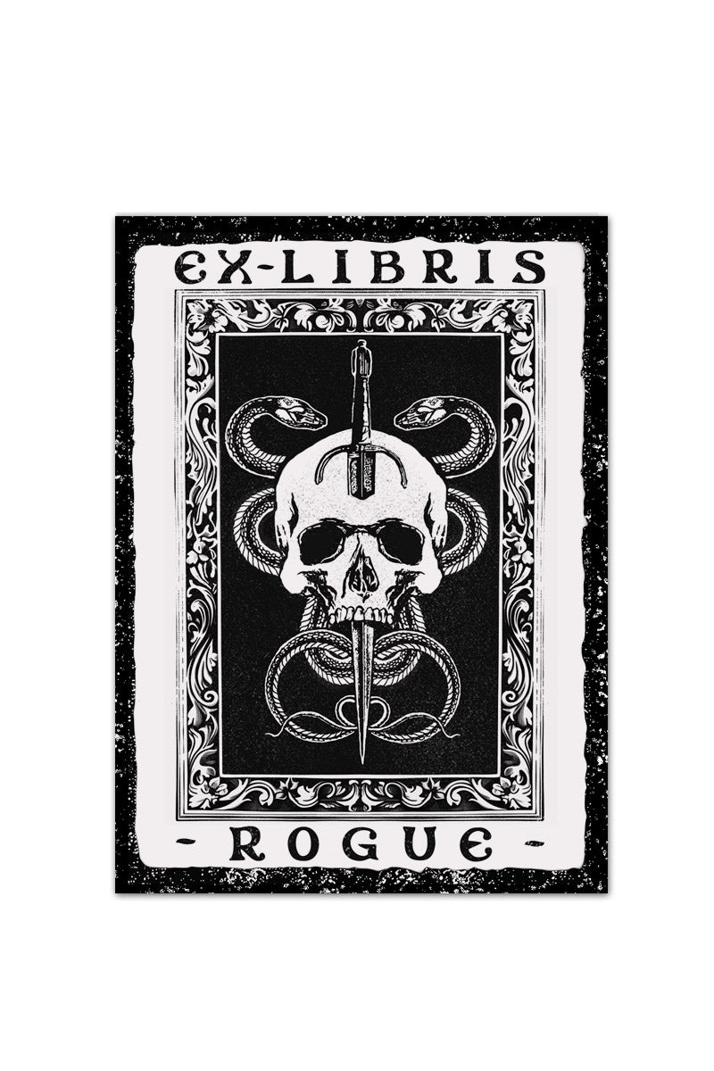 Ex Libris Rogue- Luxury Textured Paper Bookplate