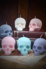 Parma Violet Scented Skull Candle