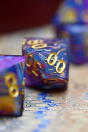 Starry Starry Night - Premium Sharp Edge Dice Set