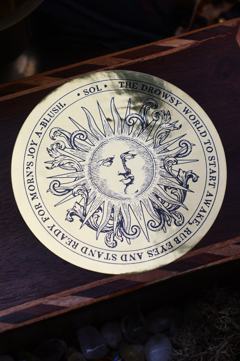 Sol - Metallic Gold Sticker