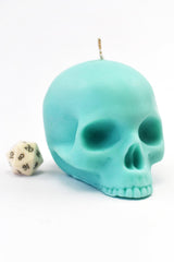 Mint Chocolate Scented Skull Candle