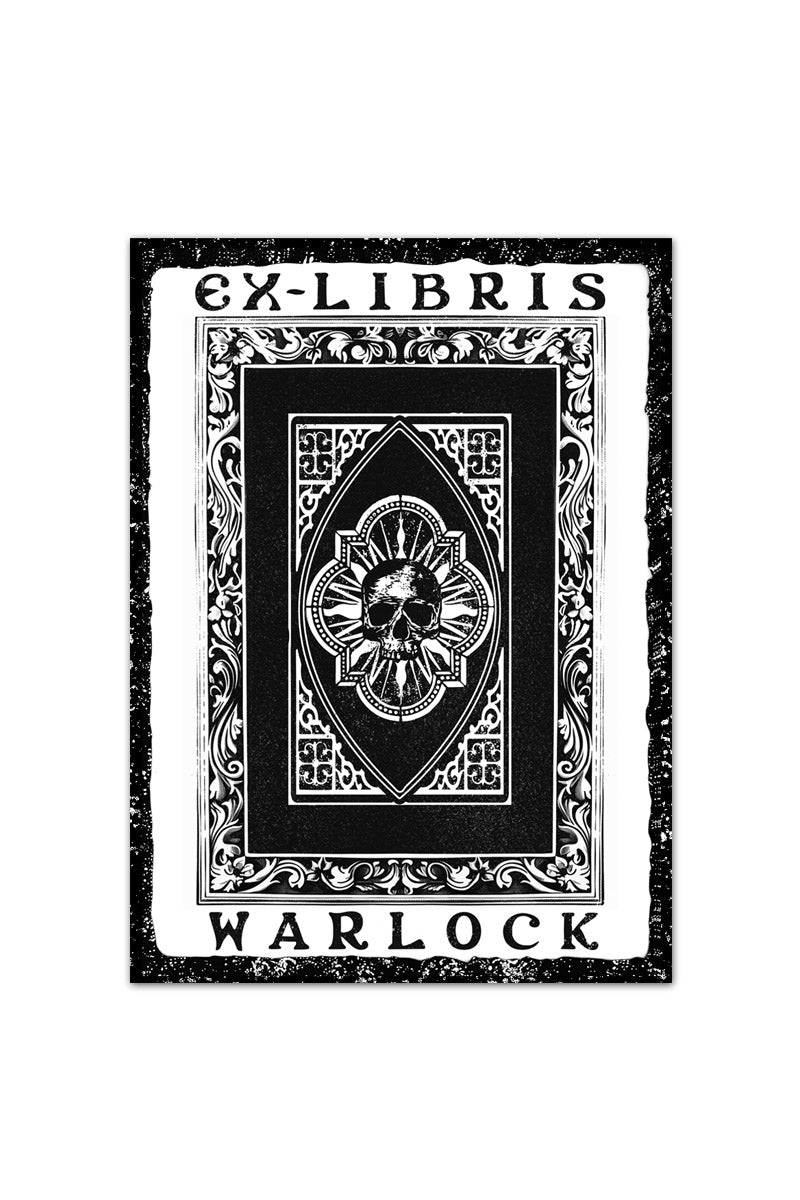 Ex Libris Warlock - Luxury Textured Paper Bookplate