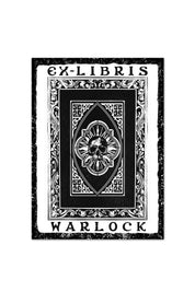 Ex Libris Warlock - Luxury Textured Paper Bookplate