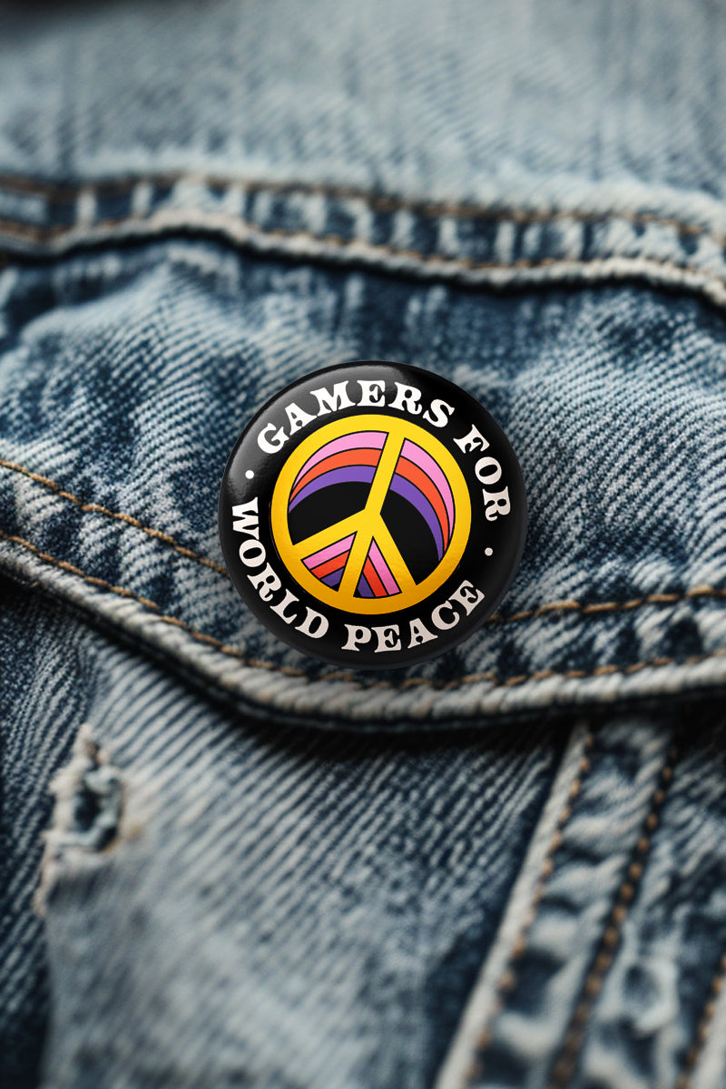 Gamers for World Peace - Button Badge