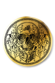 Withering Skull - Metallic Gold Sticker