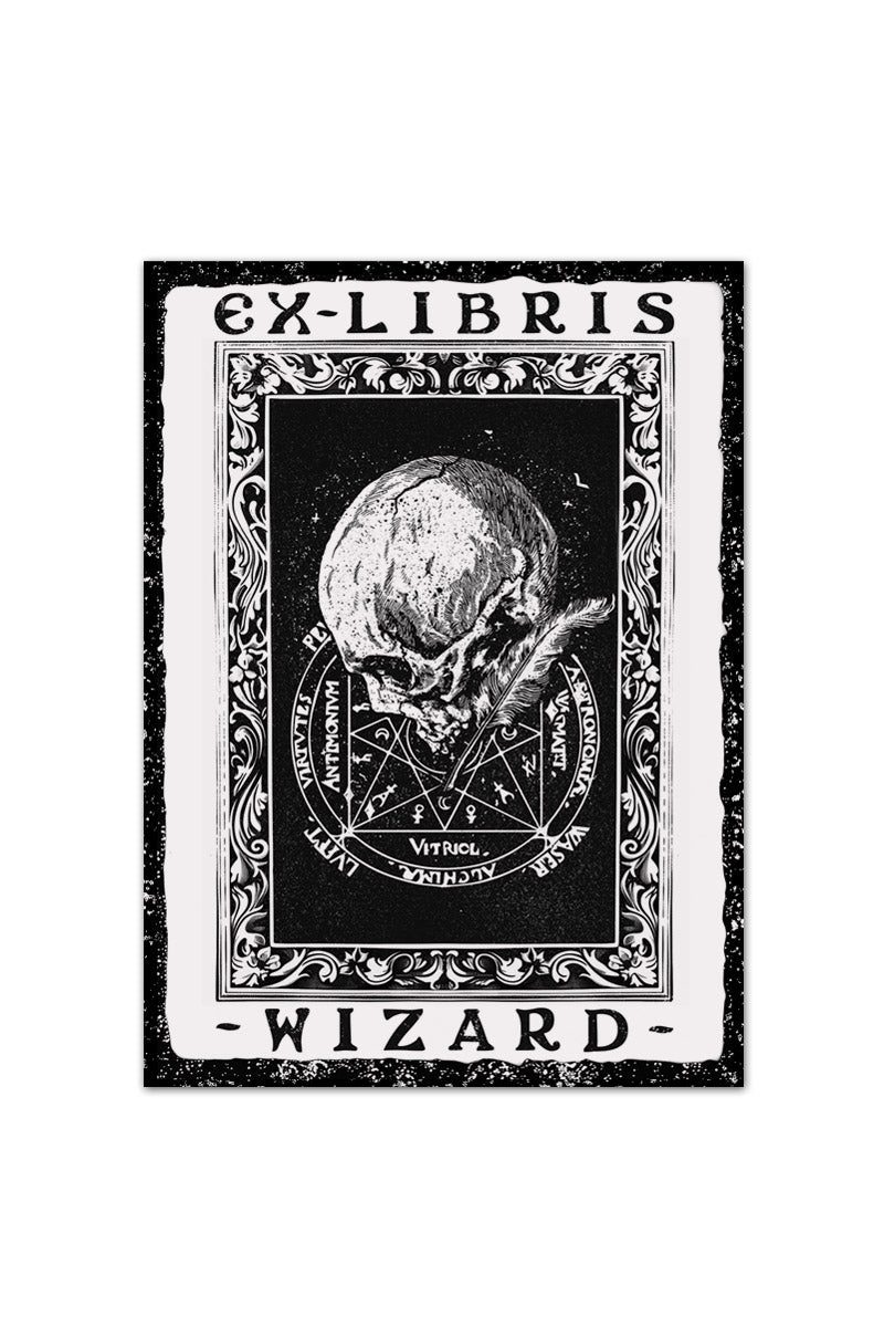 Ex Libris Wizard - Luxury Textured Paper Bookplate