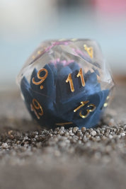 Black Lotus - Premium Sharp Edge Jewel-Cut Dice Set