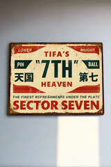 Seventh Heaven - Large Tin Sign