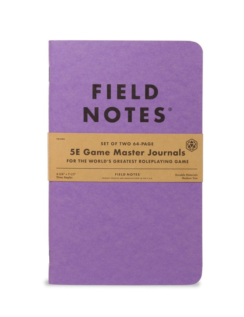 2 Pack - Field Notes 5e Game Master Journals - GAMETEEUK