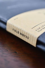 2 Pack - Field Notes Pitch Black Notebook - Ruled Paper - GAMETEEUK