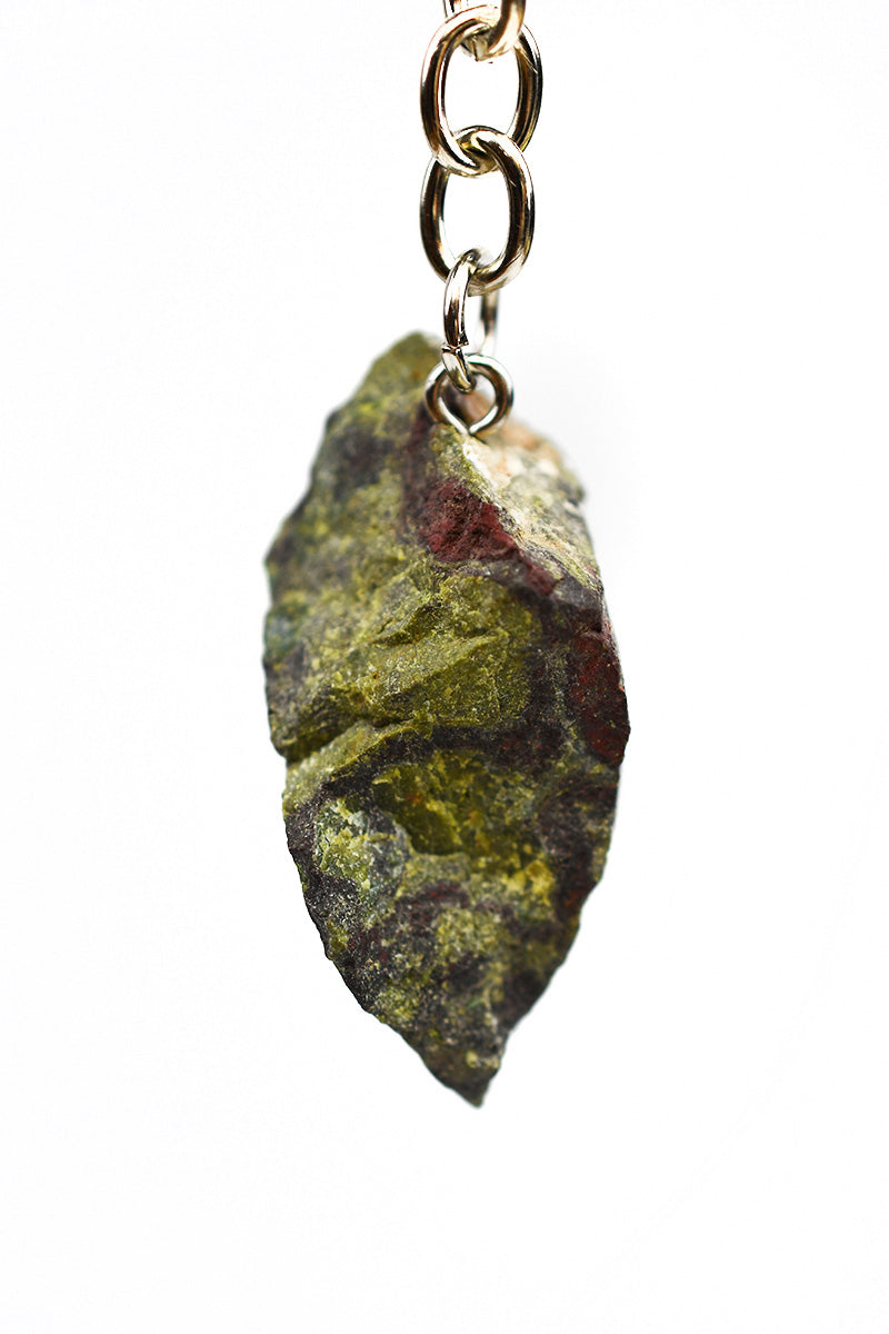 Bloodstone Crystal Keyring
