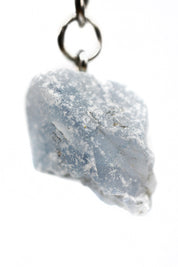 Celestite Crystal Keyring