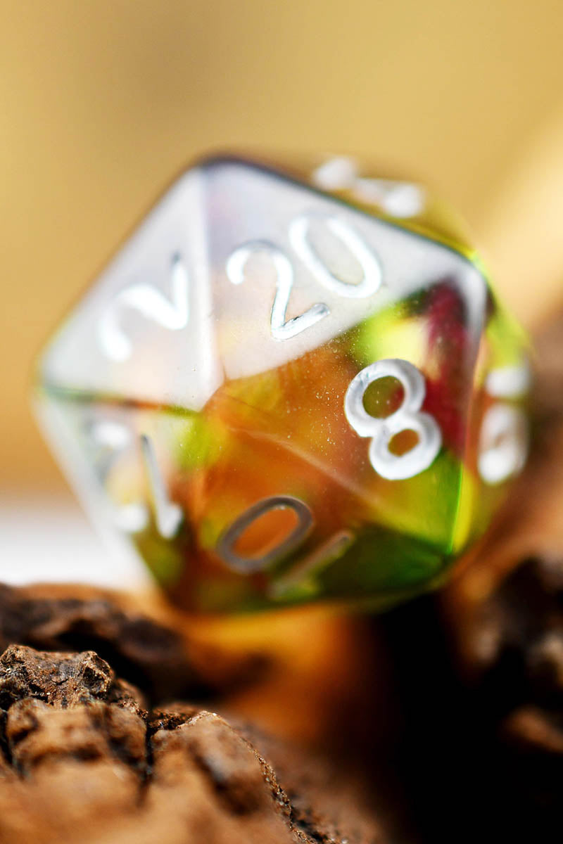 Chromatic Orbs -  Acrylic Dice Set