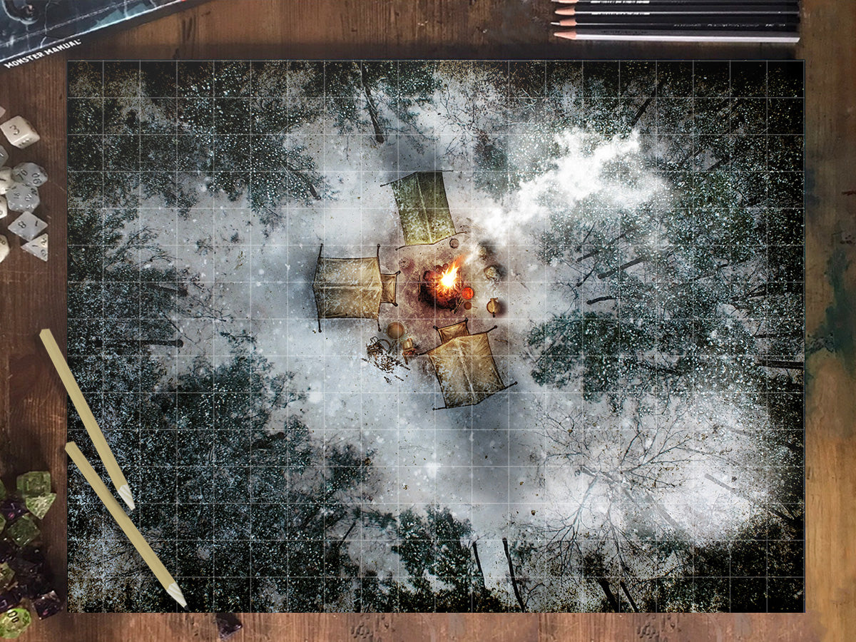 Ice Camp - Night and Day Digital Map with Animations