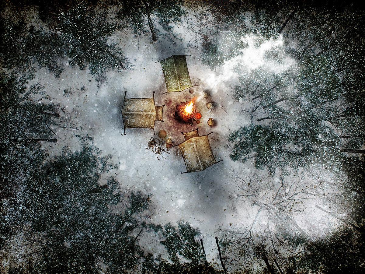 Ice Camp - Night and Day Digital Map with Animations