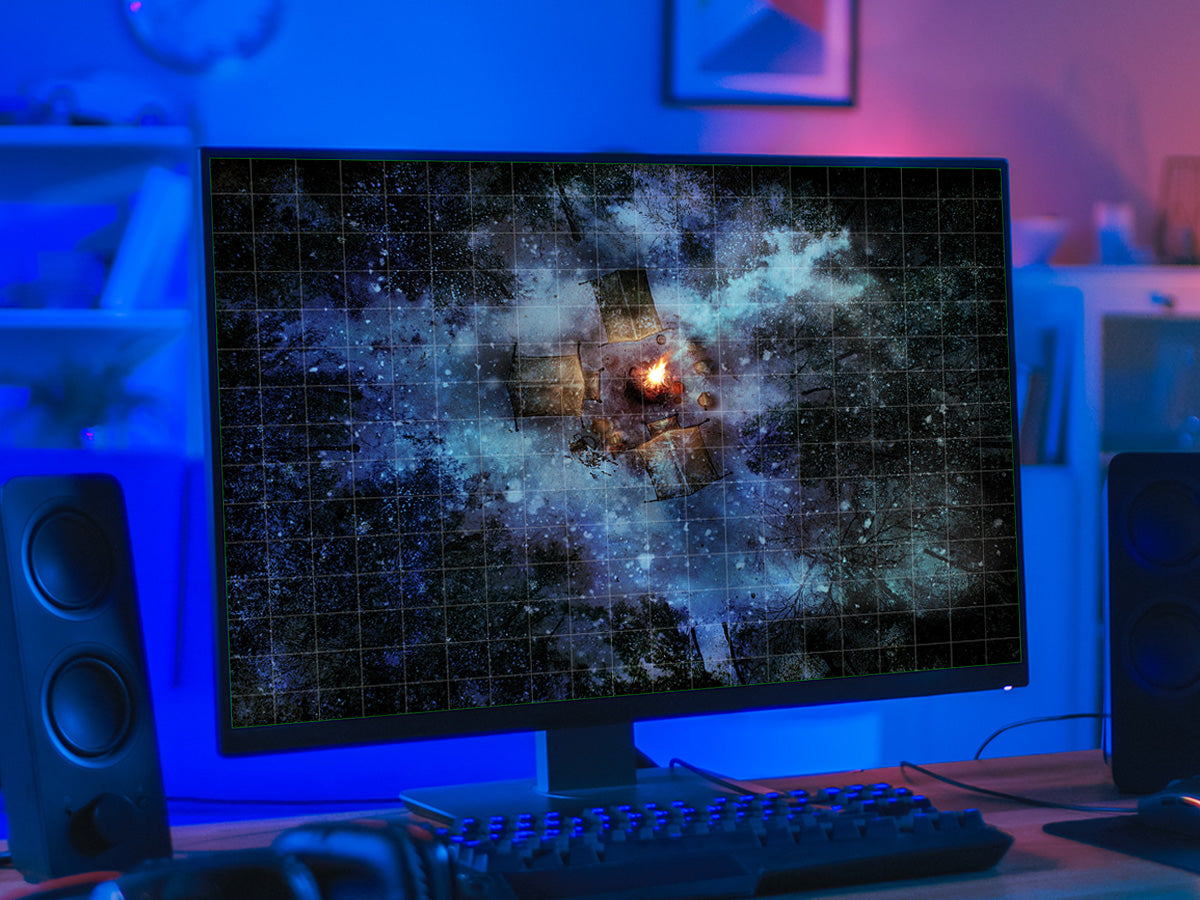 Ice Camp - Night and Day Digital Map with Animations