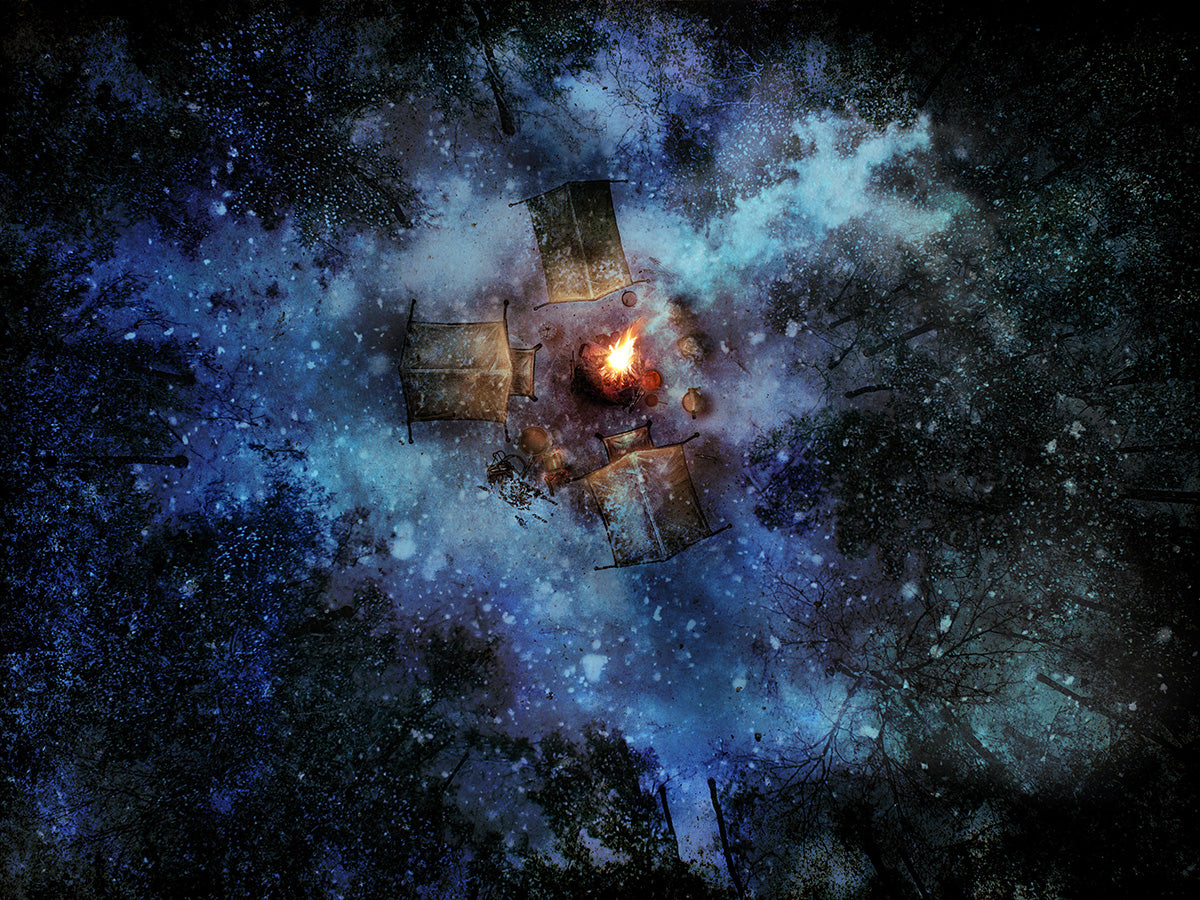 Ice Camp - Night and Day Digital Map with Animations