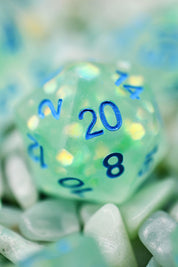 Leviathan's Scales - Matte Frosted Acrylic Dice Set