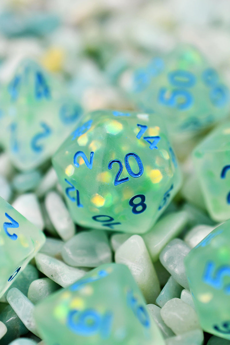 Leviathan's Scales - Matte Frosted Acrylic Dice Set