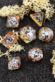 Mojave Desert - Horned Skulls Acrylic Dice Set