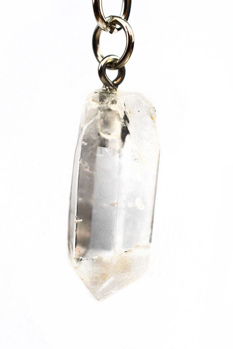 Quartz Wand Crystal Keyring
