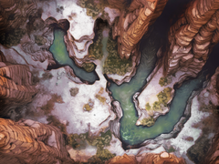 Red Rock Chasm - Night and Day Digital Map