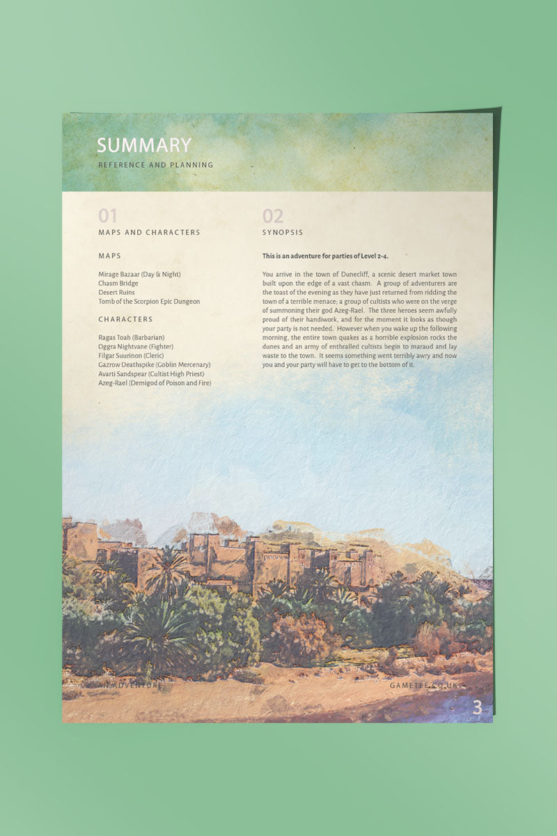 Tomb of the Scorpion King- 5e Module Digital Adventure
