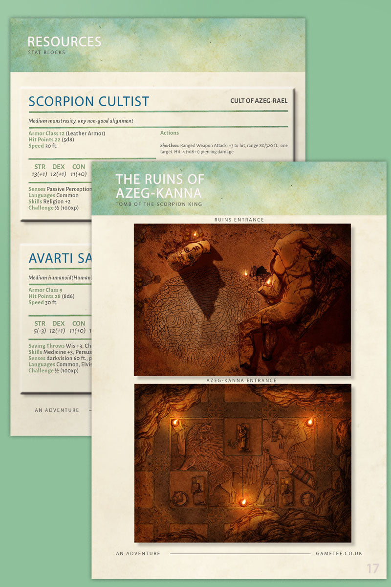 Tomb of the Scorpion King- 5e Module Digital Adventure