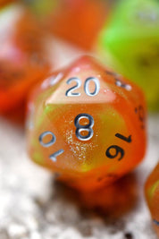 Acid Splash - Acrylic Dice Set - GAMETEEUK