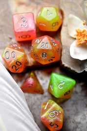 Acid Splash - Acrylic Dice Set - GAMETEEUK