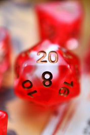 Bloodbath - Skulls Acrylic Dice Set - GAMETEEUK