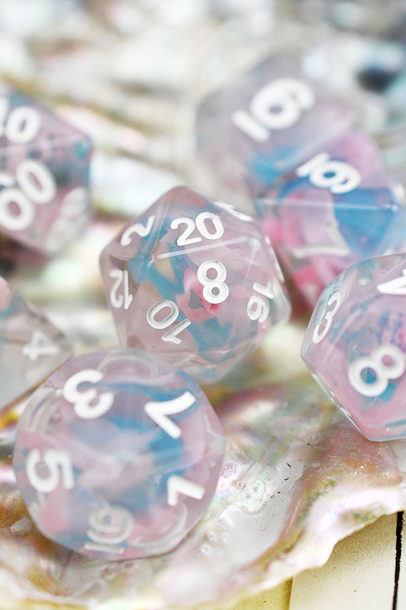 Candyfloss - Ribbon Dice Set - GAMETEEUK
