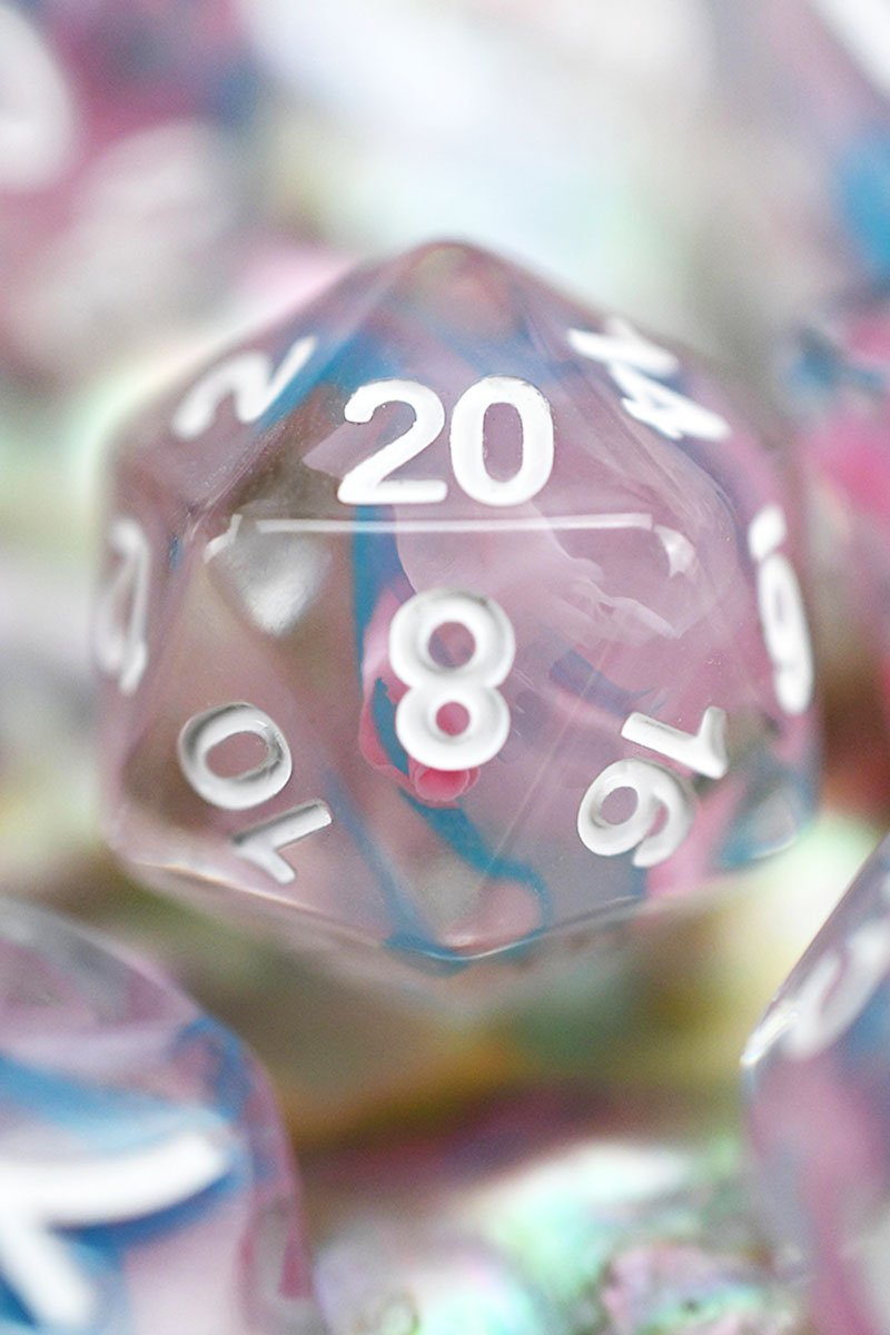 Candyfloss - Ribbon Dice Set - GAMETEEUK