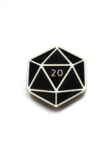 D20 - Enamel Pin Badge - GAMETEEUK