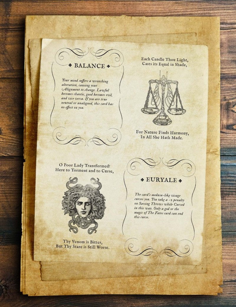 DnD 5E Rules for Deck of Many Destinies - Printable Booklet - GAMETEEUK