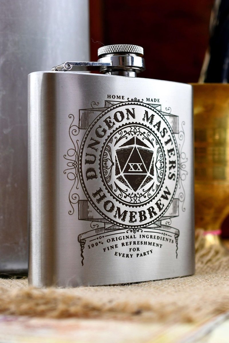 Dungeon Master's Homebrew - Gaming Hipflask - GAMETEEUK