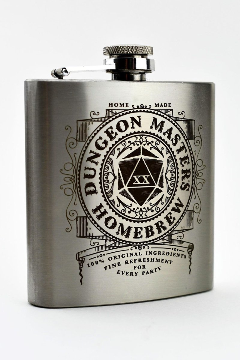 Dungeon Master's Homebrew - Gaming Hipflask - GAMETEEUK