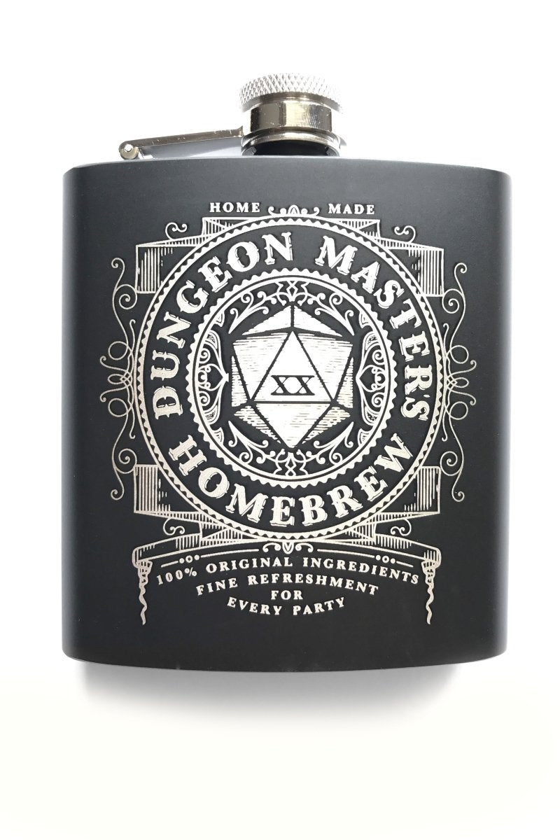 Dungeon Master's Homebrew - Gaming Hipflask - GAMETEEUK
