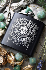 Dungeon Master's Homebrew - Gaming Hipflask - GAMETEEUK
