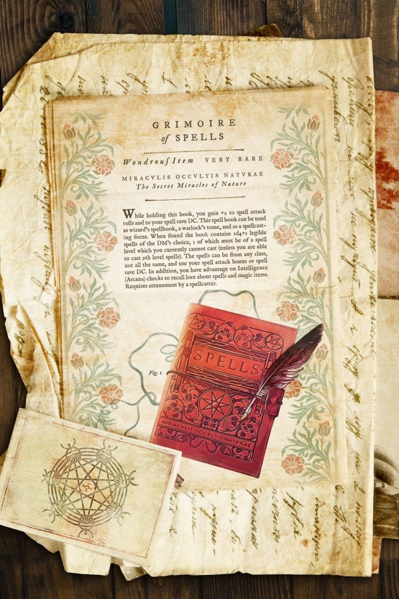 Grimoire of Spells - Printable Item - GAMETEEUK