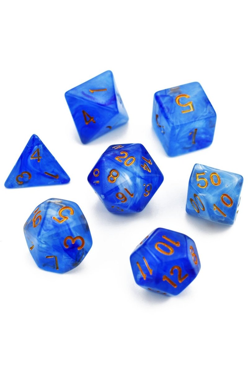 Horizon - Smoke-Silk Acrylic Dice Set - GAMETEEUK
