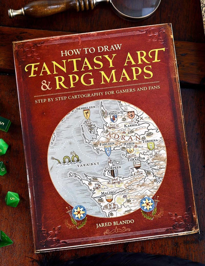 How to Draw Fantasy Art and RPG Maps: Step by Step Cartography for Gamers and Fans - GAMETEEUK