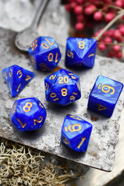 Hydromancy - Lost Lake Lustre-Sheen Acrylic Dice Set - GAMETEEUK