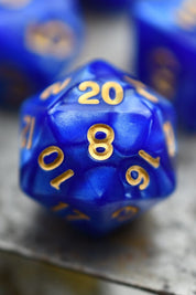 Hydromancy - Lost Lake Lustre-Sheen Acrylic Dice Set - GAMETEEUK