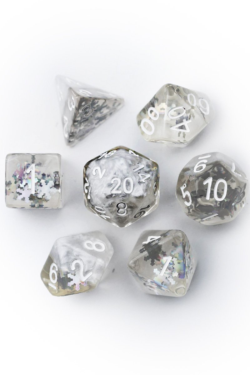 Iceheart - Acrylic Dice Set - GAMETEEUK