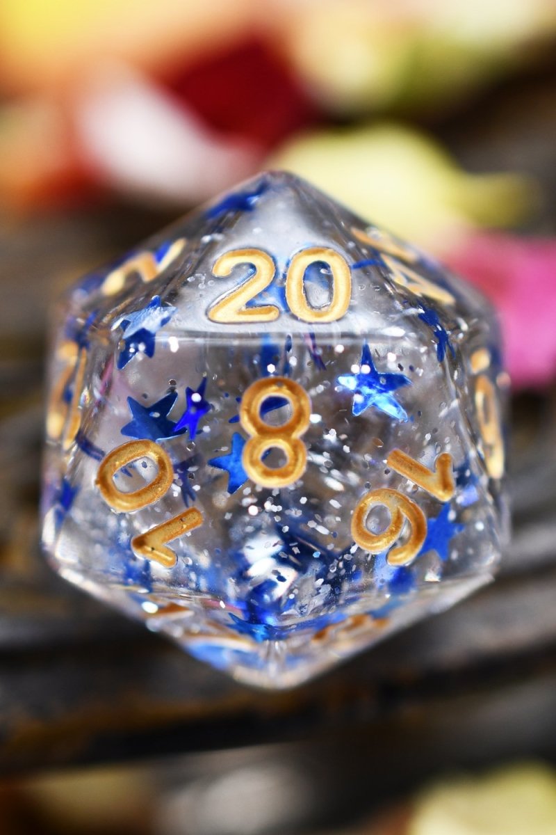 Inspiration Star Shine - Acrylic Dice Set - GAMETEEUK