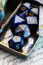 Royal Line - Blood Drop Acrylic Dice Set - GAMETEEUK