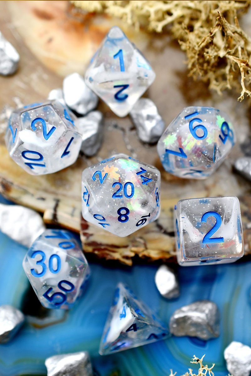 Tranquility - Acrylic Dice Set - GAMETEEUK